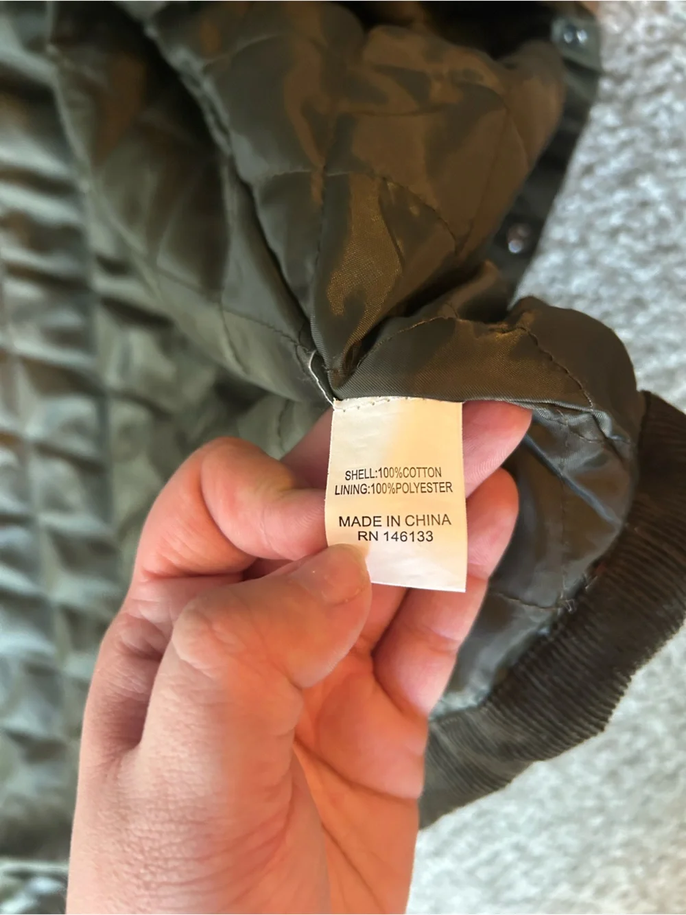 Sun Diego Olive Green Corduroy Button-Up Shacket
